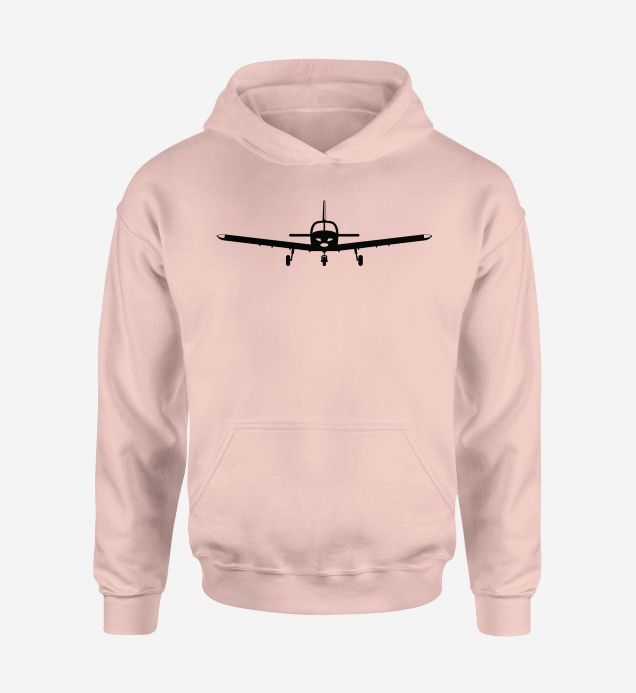 Piper PA28 Silhouette Plane Designed Hoodies