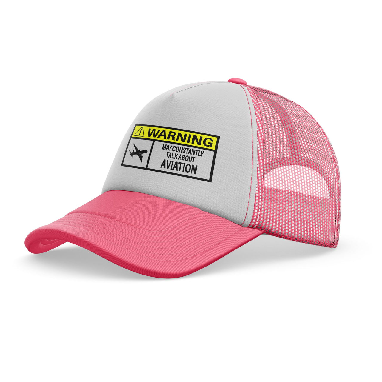 Warning May Constantly Talk About Aviation Designed Trucker Caps & Hats