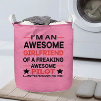 Thumbnail for I am an Awesome Girlfriend Designed Laundry Baskets