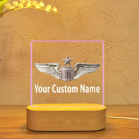 Thumbnail for Custom Name (US Air Force & Star) Designed Night Lamp