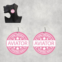 Thumbnail for 100 Original Aviator Designed Wooden Drop Earrings