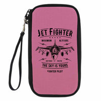 Thumbnail for Jet Fighter - The Sky is Yours Designed Travel Cases & Wallets