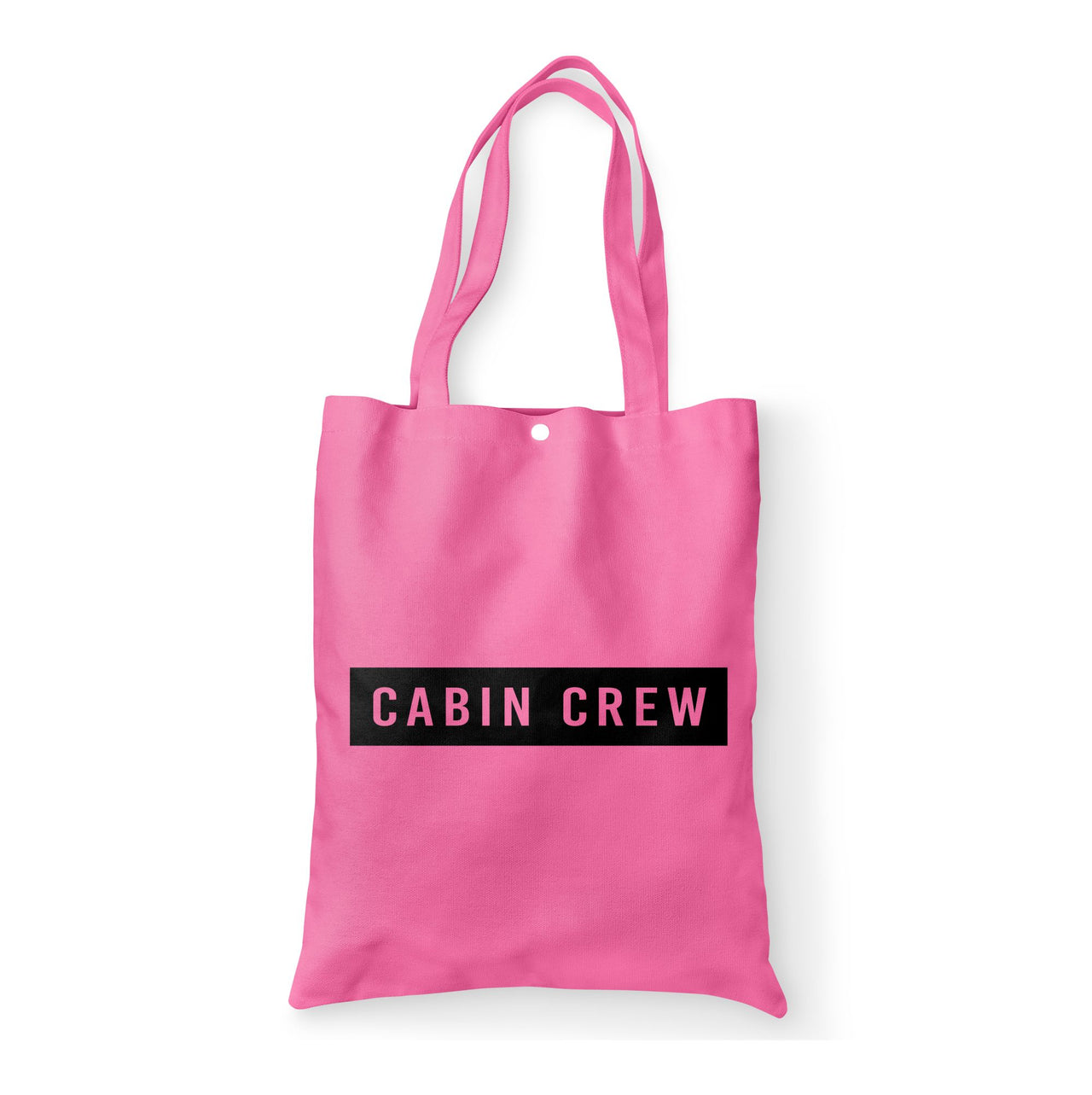 Cabin Crew Text Designed Tote Bags