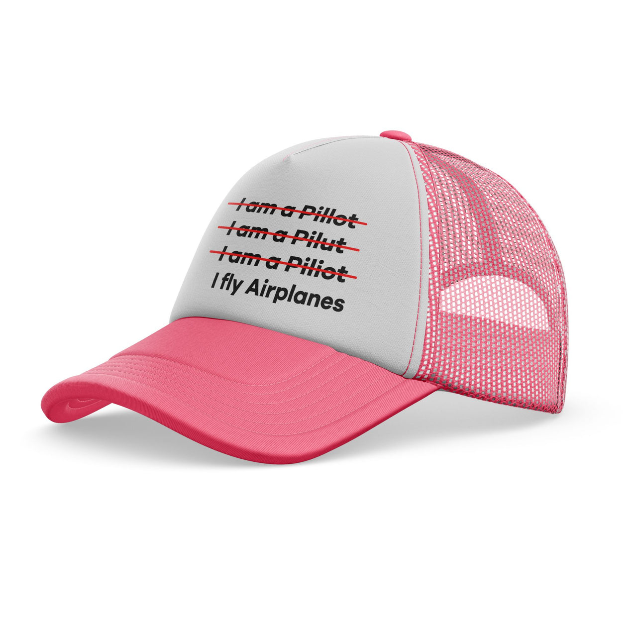I Fly Airplanes Designed Trucker Caps & Hats