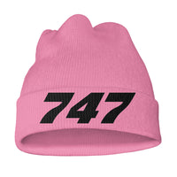Thumbnail for 747 Flat Text Knit 3D Beanies