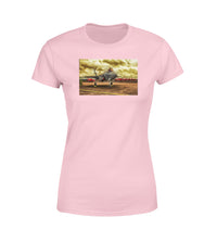 Thumbnail for Fighter Jet 35 at Airbase Designed Women T-Shirts