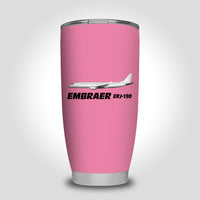 Thumbnail for The Embraer ERJ-190 Designed Tumbler Travel Mugs