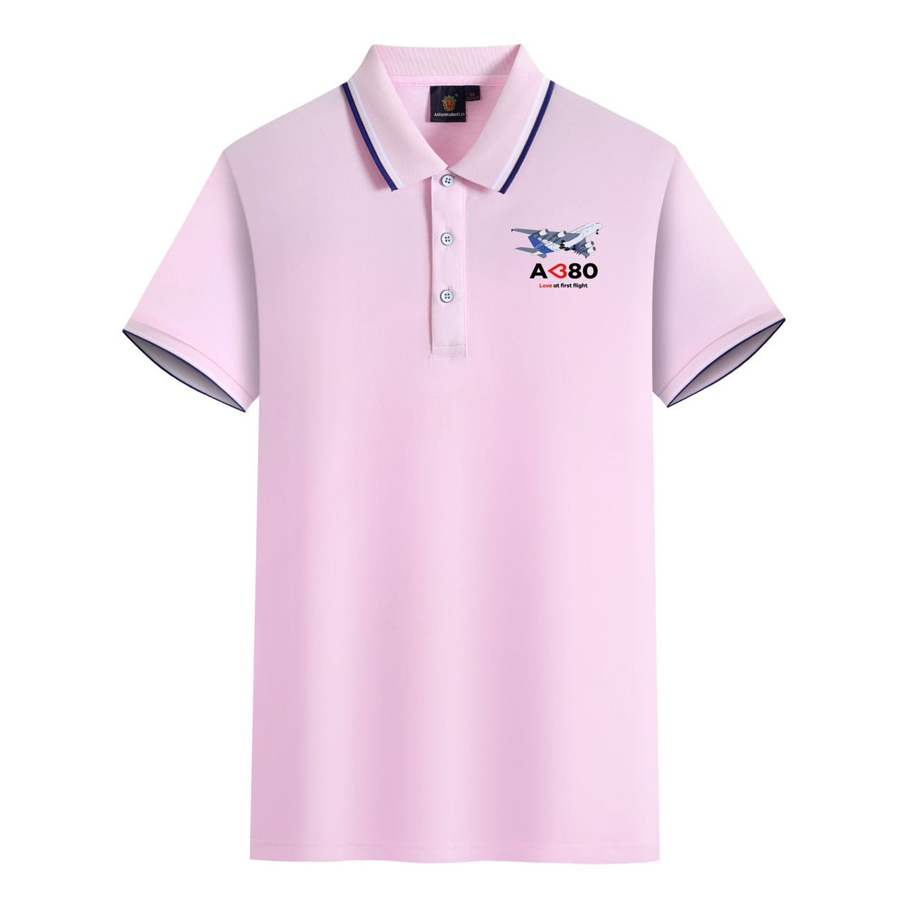 Airbus A380 Love at first flight Designed Stylish Polo T-Shirts