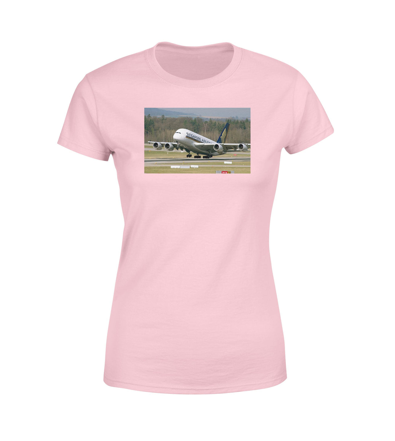 Departing Singapore Airlines A380 Designed Women T-Shirts