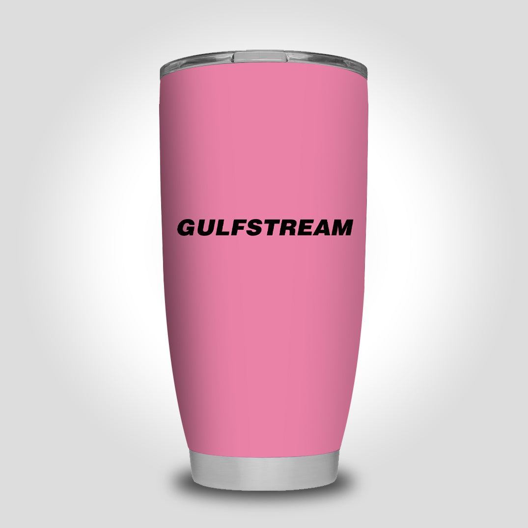 Gulfstream & Text Designed Tumbler Travel Mugs