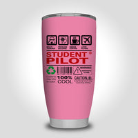 Thumbnail for Student Pilot Label Designed Tumbler Travel Mugs