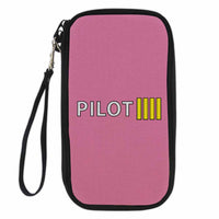 Thumbnail for Pilot & Stripes (4 Lines) Designed Travel Cases & Wallets