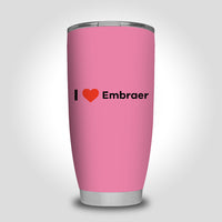 Thumbnail for I Love Embraer Designed Tumbler Travel Mugs