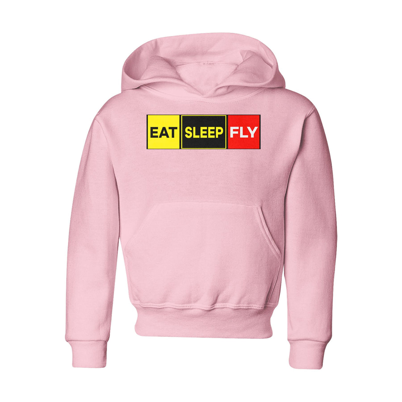 Eat Sleep Fly (Colourful) Designed "CHILDREN" Hoodies
