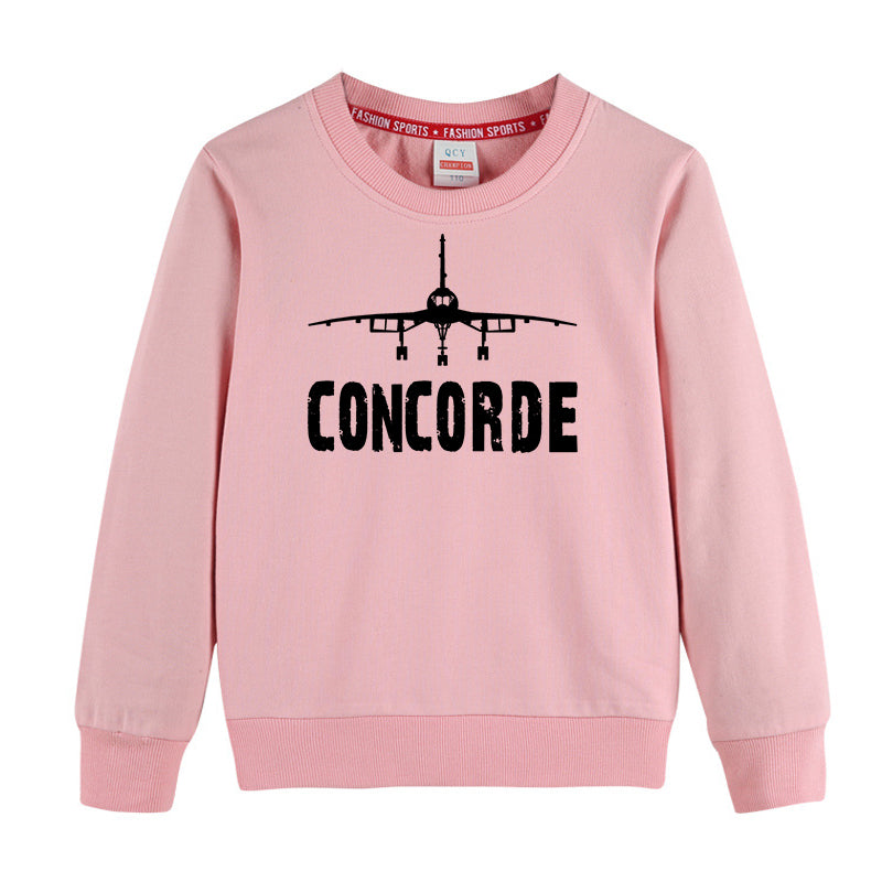 Concorde & Plane Designed "CHILDREN" Sweatshirts