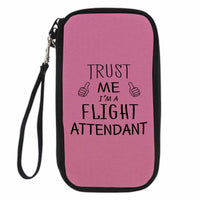 Thumbnail for Trust Me I'm a Flight Attendant Designed Travel Cases & Wallets