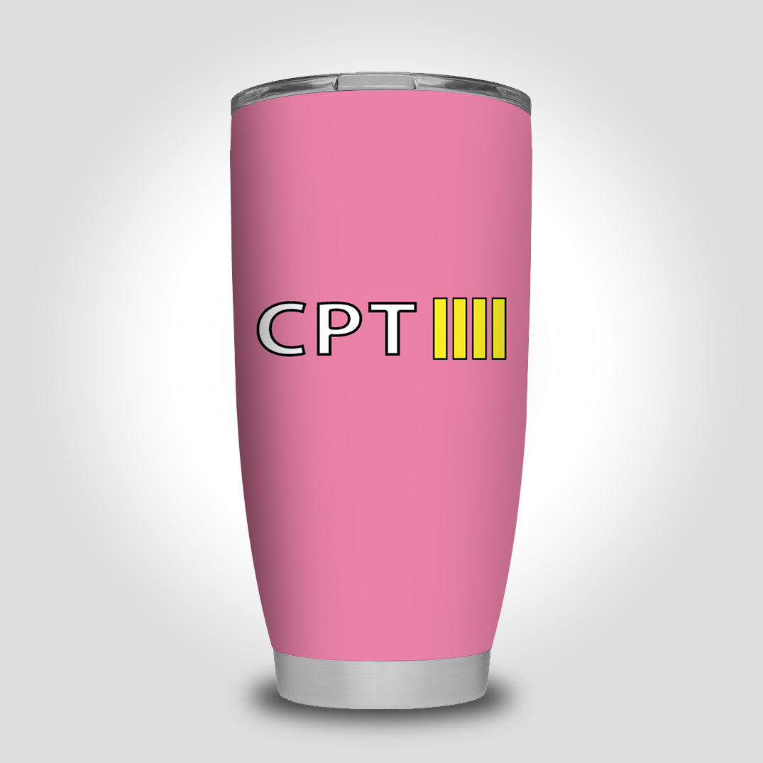 CPT & 4 Lines Designed Tumbler Travel Mugs