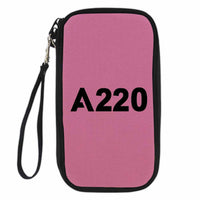 Thumbnail for A220 Flat Text Designed Travel Cases & Wallets