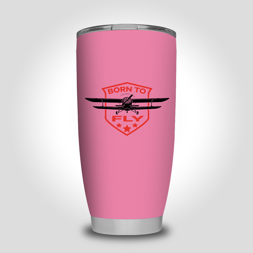 Super Born To Fly Designed Tumbler Travel Mugs