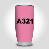 Thumbnail for A321 Flat Text Designed Tumbler Travel Mugs