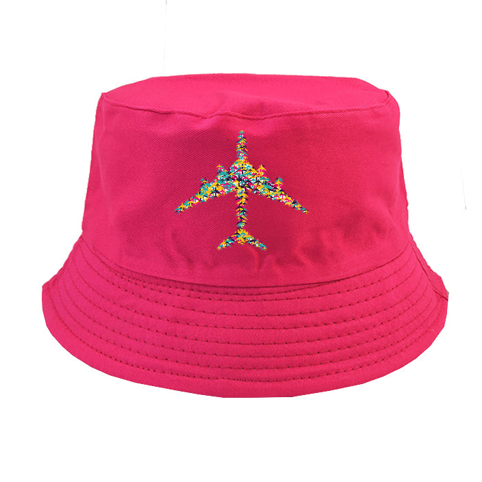 Colourful Airplane Designed Summer & Stylish Hats