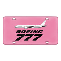 Thumbnail for The Boeing 777 Designed Metal (License) Plates