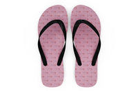 Thumbnail for Aviation Heartbeats Designed Slippers (Flip Flops)