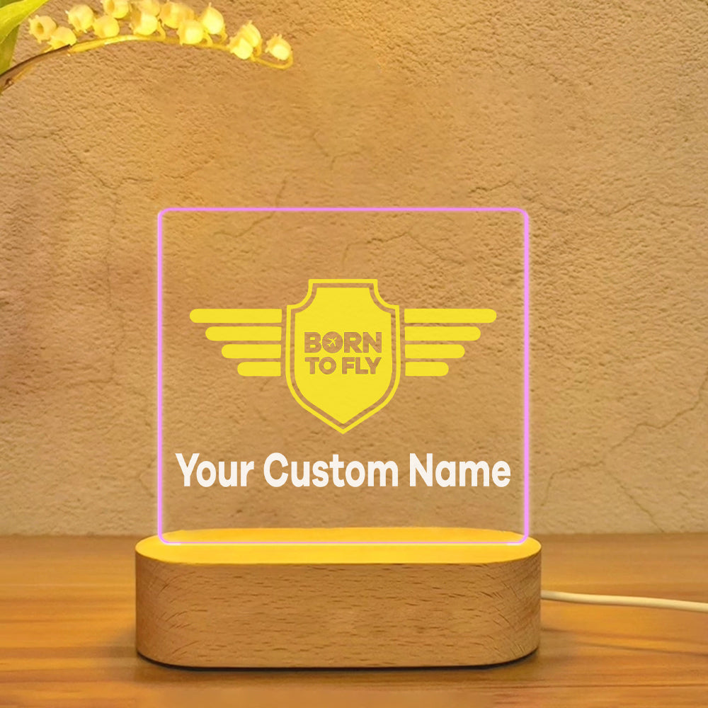 Custom Name (Badge 5) Designed Night Lamp