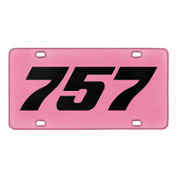 Thumbnail for 757 Flat Text Designed Metal (License) Plates
