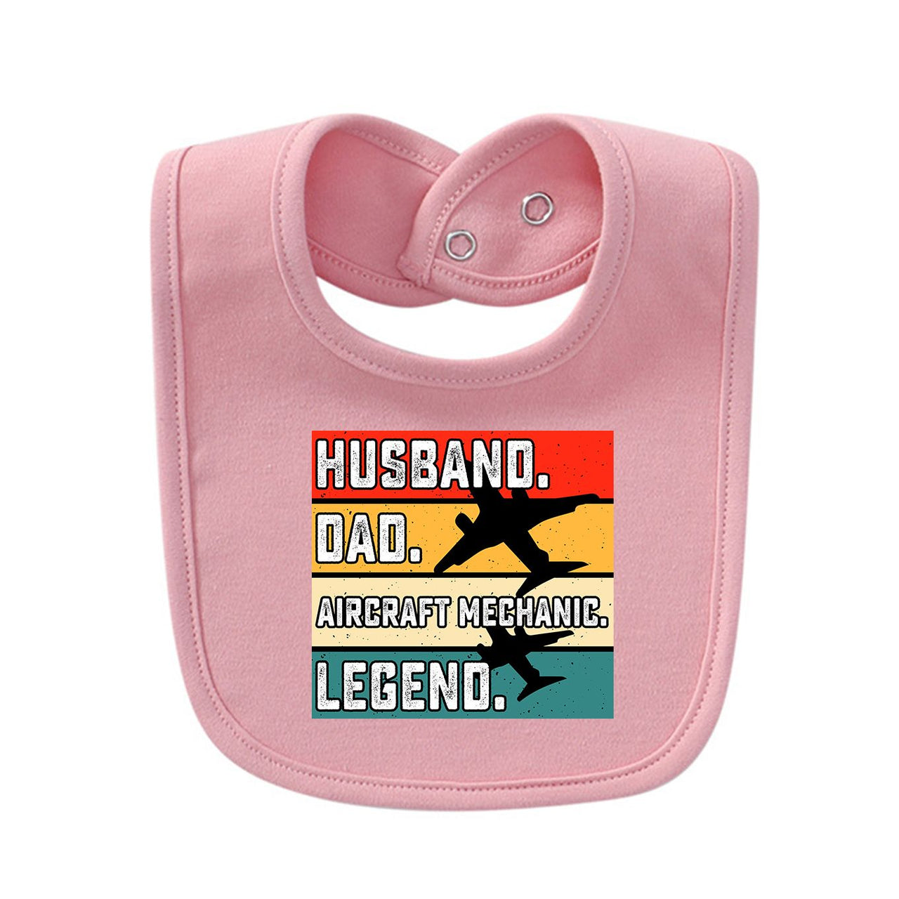 Husband & Dad & Aircraft Mechanic & Legend Designed Baby Saliva & Feeding Towels