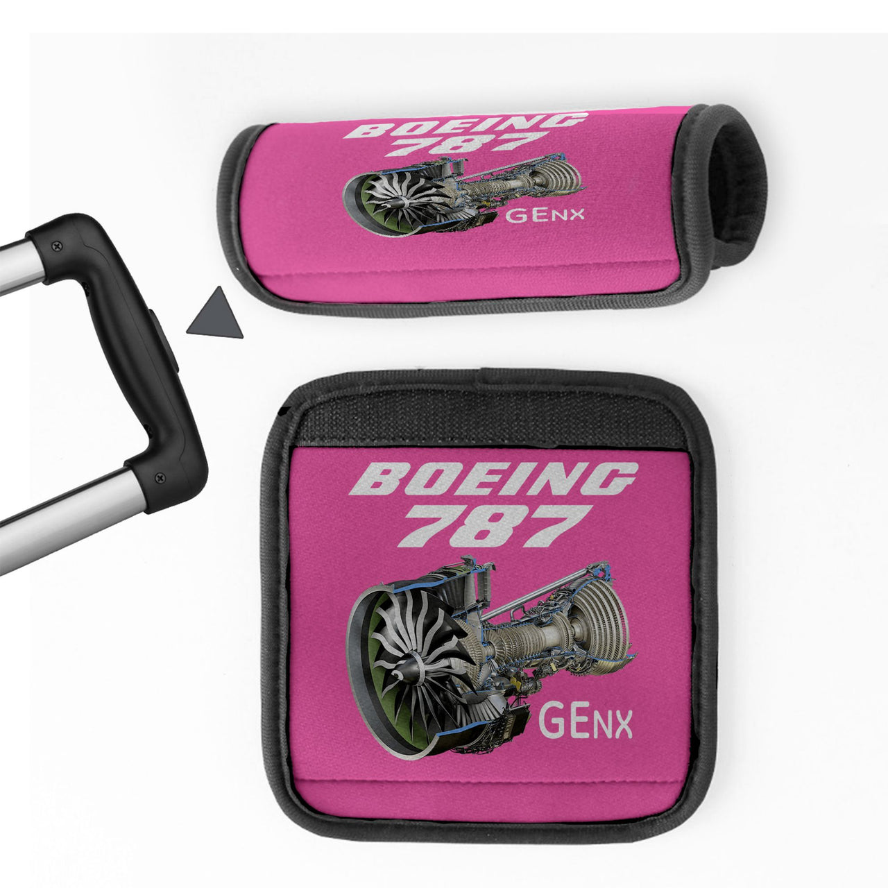 Boeing 787 & GENX Engine Designed Neoprene Luggage Handle Covers