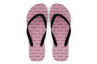 Thumbnail for I Love Embraer Designed Slippers (Flip Flops)