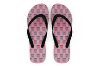 Thumbnail for Airline Pilot Label Designed Slippers (Flip Flops)
