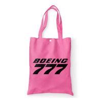 Thumbnail for Boeing 777 & Text Designed Tote Bags