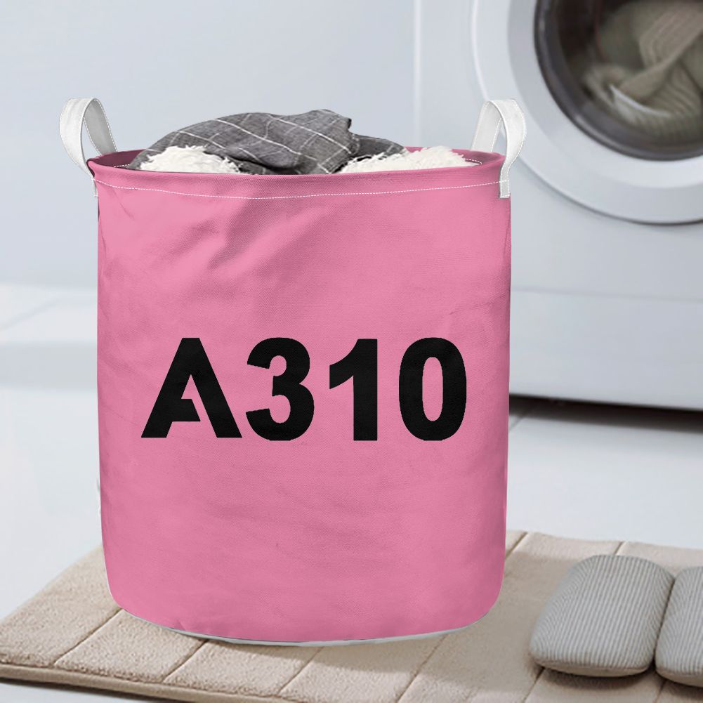 A310 Flat Text Designed Laundry Baskets
