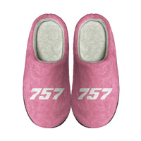 Thumbnail for 757 Flat Text Designed Cotton Slippers