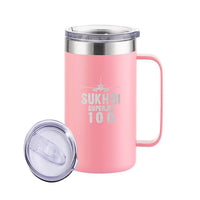 Thumbnail for Sukhoi Superjet 100 & Plane Designed Stainless Steel Beer Mugs