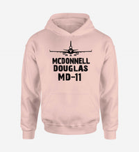 Thumbnail for McDonnell Douglas MD-11 & Plane Designed Hoodies