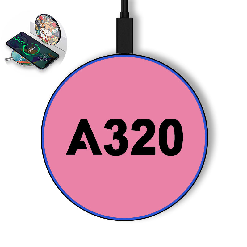 A320 Flat Text Designed Wireless Chargers