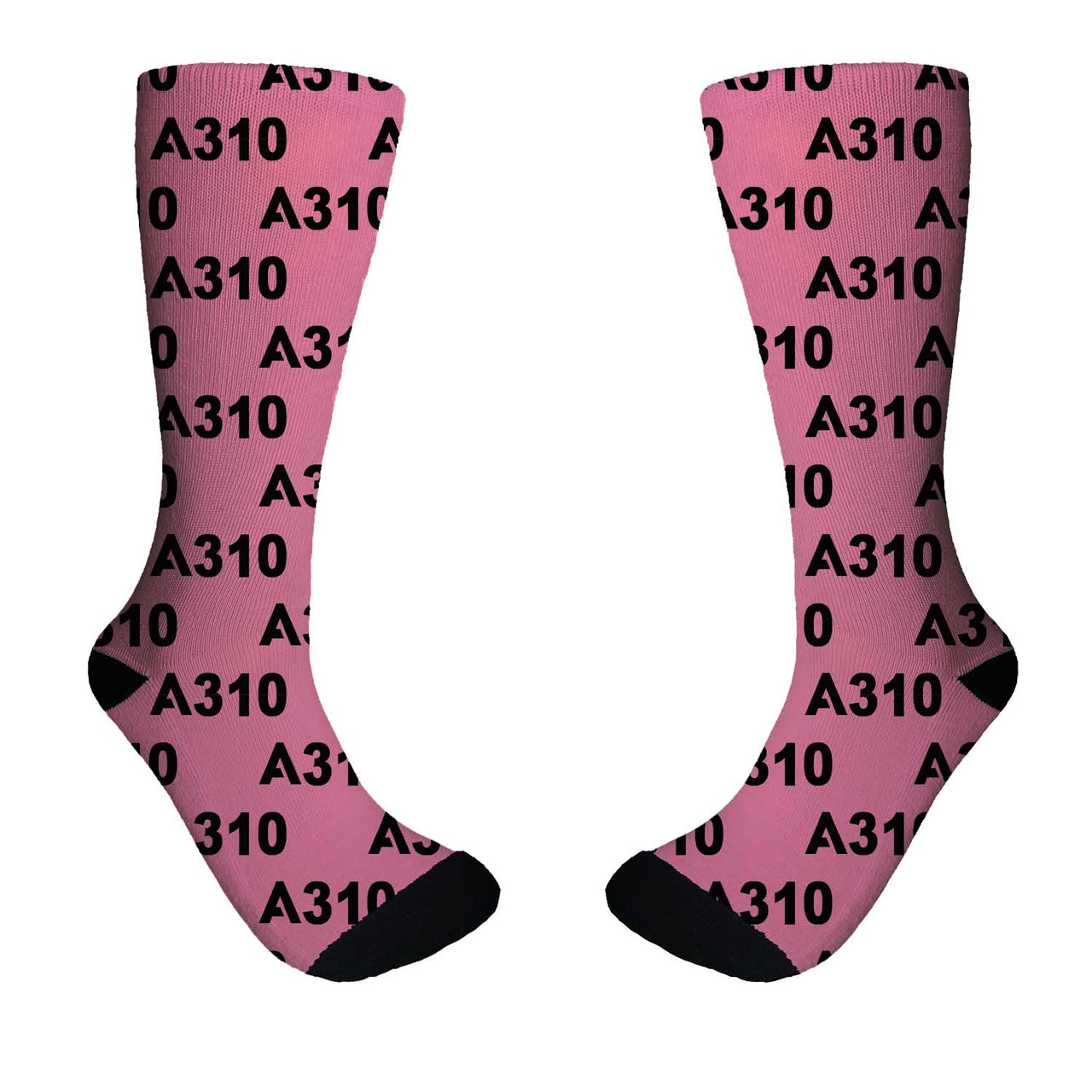 A310 Flat Text Designed Socks