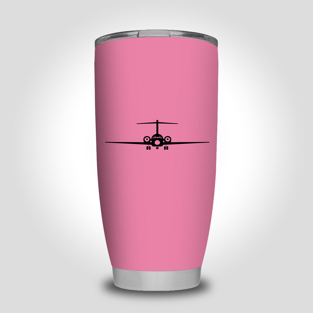 Boeing 717 Silhouette Designed Tumbler Travel Mugs