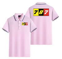 Thumbnail for Flat Colourful 787 Designed Stylish Polo T-Shirts (Double-Side)