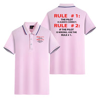 Thumbnail for Rule 1 - Pilot is Always Correct Designed Stylish Polo T-Shirts (Double-Side)