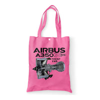 Thumbnail for Airbus A350 & Trent Wxb Engine Designed Tote Bags