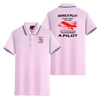 Thumbnail for If You're Cool You're Probably a Pilot Designed Stylish Polo T-Shirts (Double-Side)