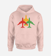 Thumbnail for Colourful 3 Airplanes Designed Hoodies