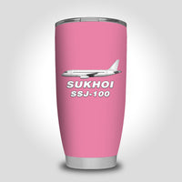 Thumbnail for Sukhoi Superjet 100 Designed Tumbler Travel Mugs