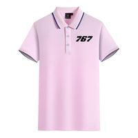 Thumbnail for 767 Flat Text Designed Stylish Polo T-Shirts