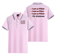 Thumbnail for I Fly Airplanes Designed Stylish Polo T-Shirts (Double-Side)