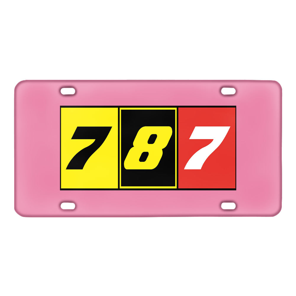 Boeing 787 Metal License Plate - view 8